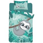 Detexpol povlečení Lenochod tyrkys 100 x 135 cm 40 x 60 cm – Zboží Dáma