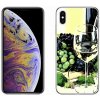 Pouzdro a kryt na mobilní telefon Apple Pouzdro mmCase Gelové iPhone XS Max - sklenka vína