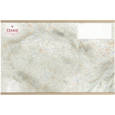 Kartografie PRAHA, a. s. Česko - cestovatelská mapa s lištami – Sleviste.cz