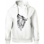 Geometrie vlk vyjící Oversized mikina dámská Moon kratší + širší Bílá – Hledejceny.cz