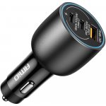Nabíječka do auta 2x USB C port + USB A port 12/24V 100W AMIO-04371