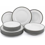 Leander 1907 Talířová souprava Sabina s platinovým pásk 18 dílná – Zboží Dáma