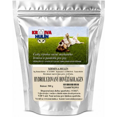 Krmiva Hulín Hovězí kolagen Hydroizolovaný pro psy 500 g – Hledejceny.cz