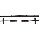 Otěže BR Leather black/silver – Zboží Dáma