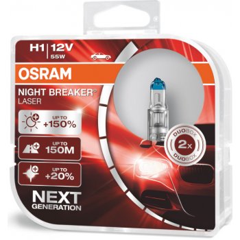 Osram Night Breaker Laser H1 12V 55W P14,5s 2 ks