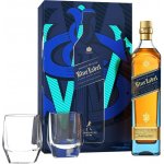 Johnnie Walker Blue Label 40% 0,7 l (dárkové balení 2 sklenice) – Zboží Mobilmania