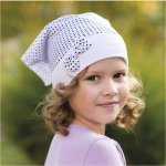 Bavlněný šátek puntík s úpletem a mašlí červená – Zboží Dáma