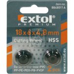 Extol PREMIUM Kolečko řezací 18x4x4,8 mm, sada 2 ks, do řezáku trubek 88480118848011A – Zboží Mobilmania