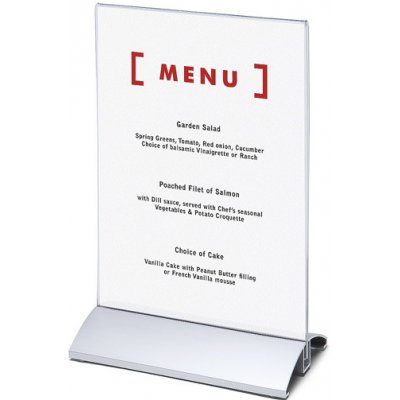 Jansen Display elegantní menu stojánek na letáky formátu vertikální A5 – Zboží Mobilmania