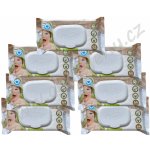 Dada vlhčené bavlněné ubrousky Extra care Naturals s víčkem 7 x 64 ks – Zboží Dáma