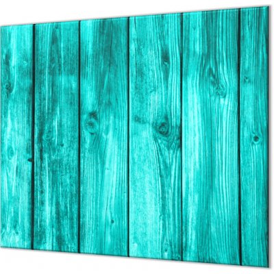 Glasdekor Ochranná deska tyrkysový obklad dřevo - Lepení na zeď: S lepením na zeď – Zboží Mobilmania