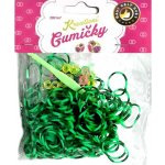 Loom Bands 200ks + háček zelené PRUHY – Sleviste.cz