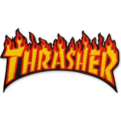 THRASHER FLAME LOGO PATCH 11 x 5 cm – Zboží Mobilmania