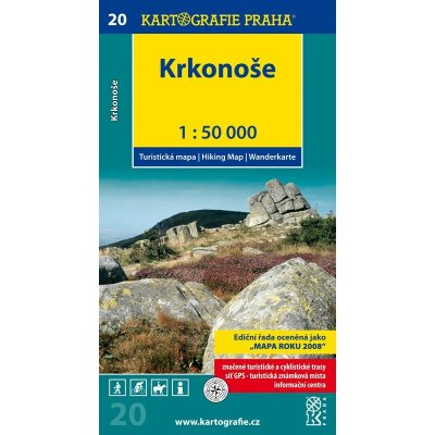 Kartografie PRAHA, a. s. Krkonoše (č. 20), 1 : 50 000 – Hledejceny.cz
