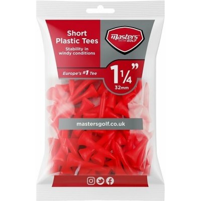 Masters Golf Plastic Tees 1 1/4 50ks červená – Hledejceny.cz