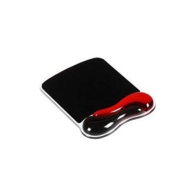 KENSINGTON Duo Gel Mouse Wrist Rest Wave, 62402, červeno-černá (red-black)