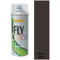 FLY Color RAL 8019 šedohnědá akrylátová barva ve spreji 400 ml