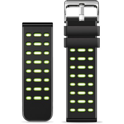 Aligator Watch Straps 22 silikon DUAL řemínek, GRN 22AW0002 – Zboží Mobilmania