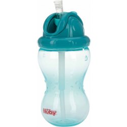 Nuby hrneček netekoucí se sklápěcím brčkem a 360 ml zelený