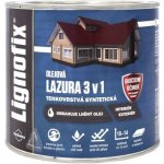 Lignofix olejová lazura 3v1 2,2 l ořech – Sleviste.cz