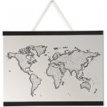 A-Z Reklama CZ Dřevěná Plakátová lišta Wood Magnetic Poster Snap o délce 60 cm Černá – Zboží Dáma