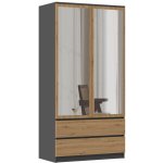 TP Living SS 90 se zrcadlem 180 cm antracitová – Zboží Dáma