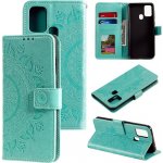 Pouzdro Flower PU kožené peněženkové Honor 9X Lite - zelené – Zboží Živě Pouzdro Flower PU kožené peněženkové Honor 9X Lite - zelené – Zboží Živě
