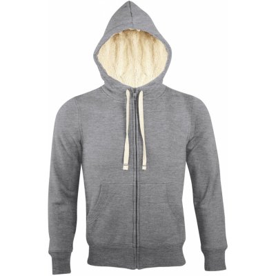 SOĽS SHERPA Unisex mikina SL00584 Šedá melanž