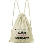 Dobrý triko bavlněný batoh Sexy doktorka Natural – Hledejceny.cz
