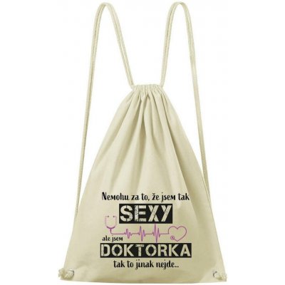 Dobrý triko bavlněný batoh Sexy doktorka Natural – Hledejceny.cz