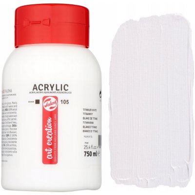 ArtCreation Akrylová barva Essentials 750 ml titanově bílá – Zboží Dáma