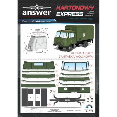 Answer Kartonowy express Vojenská sanitka Robur LO 2002 – Hledejceny.cz