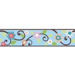 RoomMatex Samolepící bordury - Květiny 12,8 cm x 457 cm – Zboží Dáma