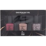 Dermacol Obsesión Volume & Lenght dámská odstín Black sada řasenka 12 ml + lak na nehty 5 Days Stay 11 ml 21 Monroe Red + tužka na oči 16H Matic 0,3 g 04 dárková sada – Zboží Mobilmania
