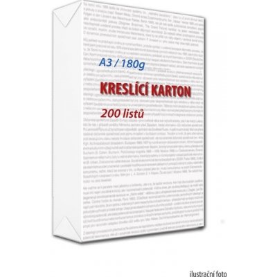 Kreslicí karton A3 180 g 200 ks – Sleviste.cz