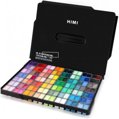 Himi kvašové barvy Twin Cup Gouache Set 112 barev Black Edition – Hledejceny.cz