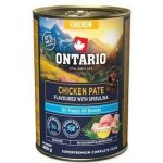 Ontario Puppy kuřecí pate s příchutí spirulíny 400 g – Hledejceny.cz