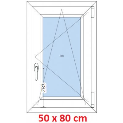 Soft Plastové okno 50x80 cm otevíravé a sklopné – Sleviste.cz