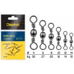 Delphin Karabinka s obratlíkem Barrel Swivel A-02 12/14kg 10ks – Hledejceny.cz