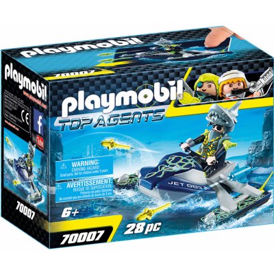 Playmobil 70007 Spy Team Jet Ski Shark – Zboží Živě