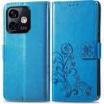 Pouzdro PROTEMIO 63174 ART FLOWER S Peněženkový kryt Ulefone Note 16 Pro modrý – Zbozi.Blesk.cz