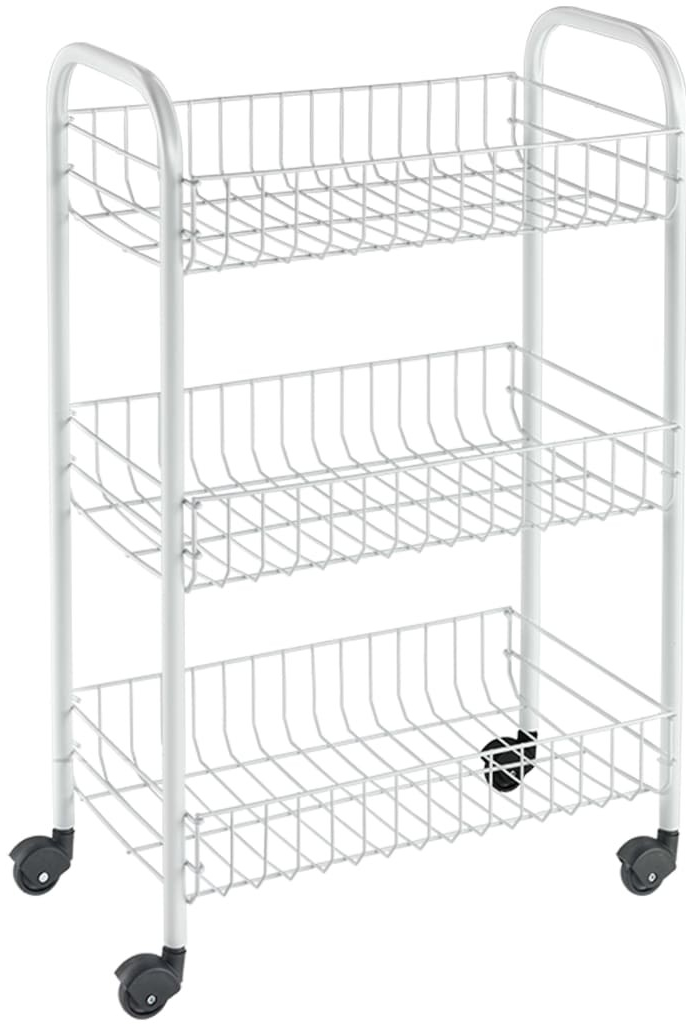 Metaltex Vozík Siena bílý, 41 x 63 x 23 cm