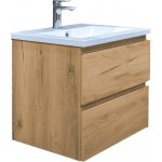 SAT Skříňka s umyvadlem B-Way dub mat BWAY260OAKU – Zboží Dáma