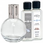 Maison Berger Paris dárková sada Katalytická lampa Essential Round + náplň Bavlněná péče + Neutrální náplň 360 ml