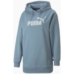 Puma dámská mikina ESS Elongated Logo Blue Wash – Zboží Mobilmania