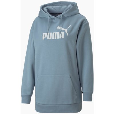 Puma dámská mikina ESS Elongated Logo Blue Wash – Zboží Mobilmania