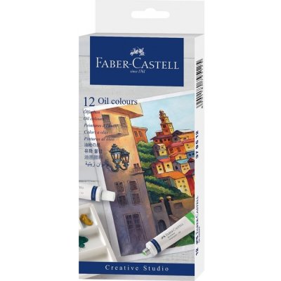 Olejové barvy Faber-Castell 12 barev, tuba 20 ml – Zbozi.Blesk.cz