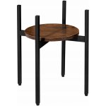 TZB Stojan na květiny TORRE RUSTIC 40 cm hnědý/černý – Zboží Dáma