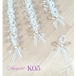 Krajkové svatební vývazky K05 (Cold Gold) – Sleviste.cz