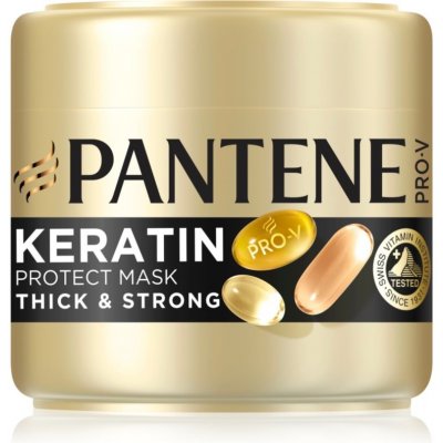 Pantene maska na vlasy Thick & Strong Keratin Protect 300 ml – Zboží Dáma